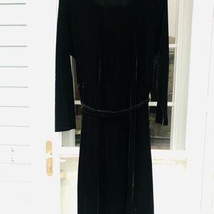 GILI Elegant Black Velvet Dress in 2X